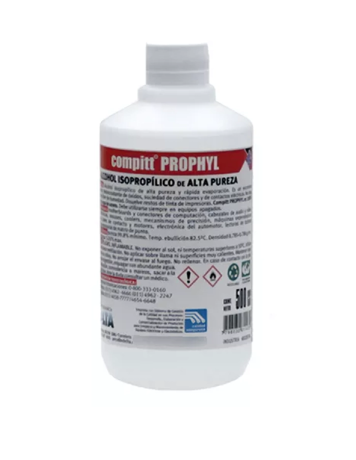 Alcohol Isopropílico Delta Compitt Prophyl 500cm³